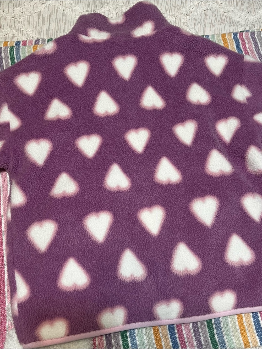Crewcuts NWT Purple Heart Fleece Zip Jacket Size XL - Picture 2 of 7